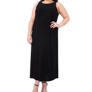 Vince Camuto Elegant Black Midi Dress